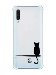 Чохол з потовщеними кутами на Samsung Galaxy А50 (2019) А505 :: Кіт (принт 130)