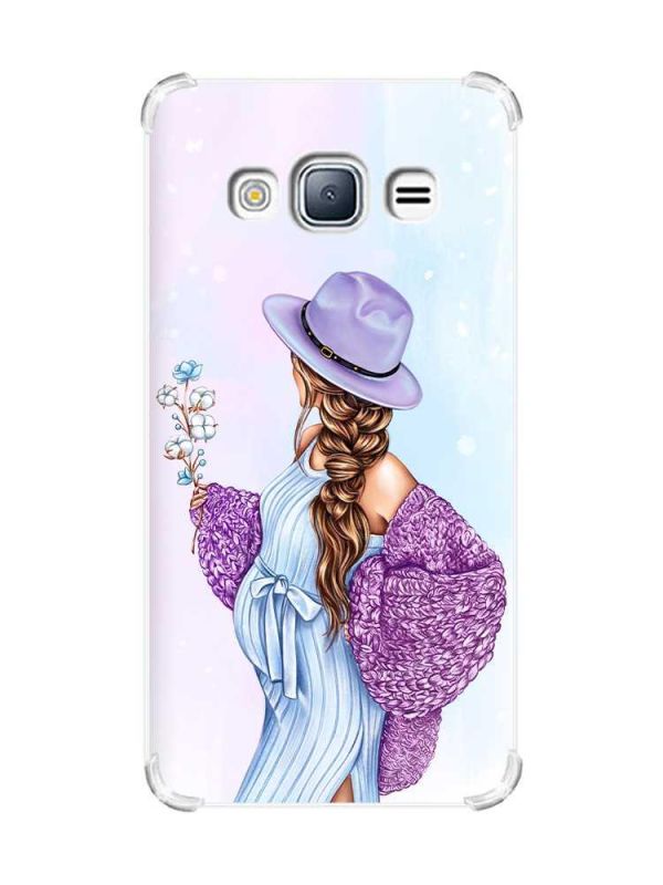 Чохол з потовщеними кутами на Samsung Galaxy J3(2016) J310 :: В очікуванні хлопчика (принт 222)