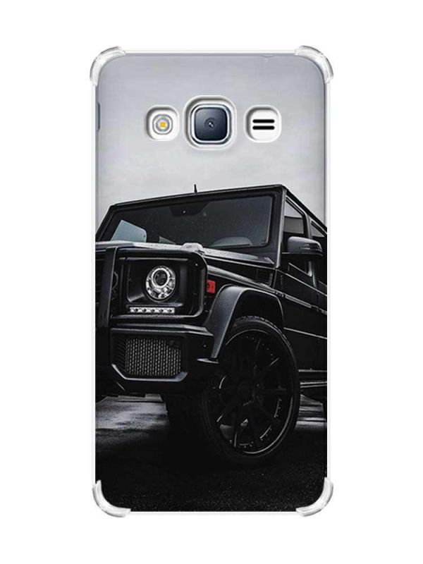 Чохол з потовщеними кутами на Samsung Galaxy J3(2016) J310 :: Авто чорне (принт 234)