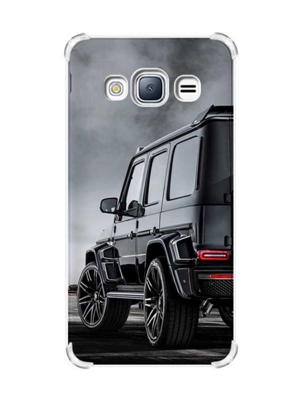Чохол з потовщеними кутами на Samsung Galaxy J3(2016) J310 :: Авто чорне (принт 235)