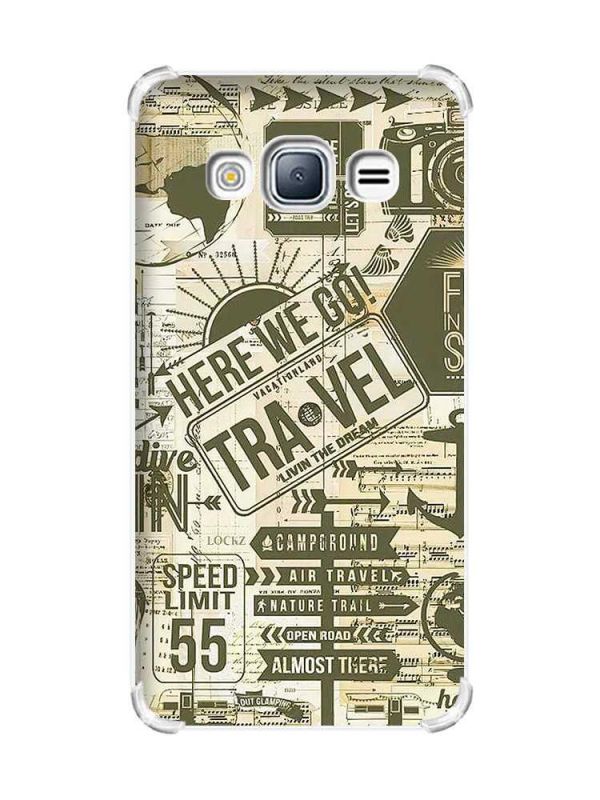Чохол з потовщеними кутами на Samsung Galaxy J3(2016) J310 :: Мандри (принт 324)