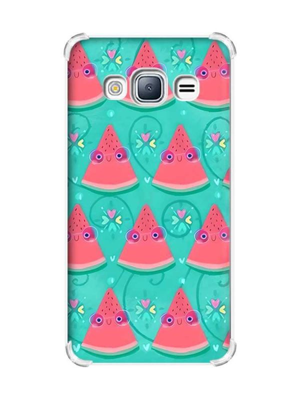 Чохол з потовщеними кутами на Samsung Galaxy J3(2016) J310 :: Веселі кавунчики (принт 348)