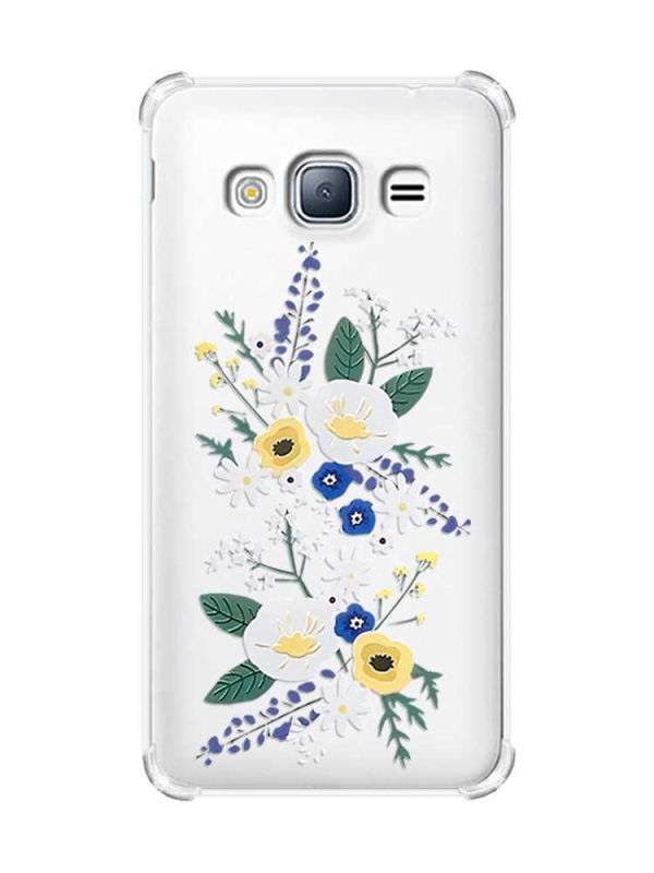 Чохол з потовщеними кутами на Samsung Galaxy J3(2016) J310 :: Квіти. Акварель (принт 271)