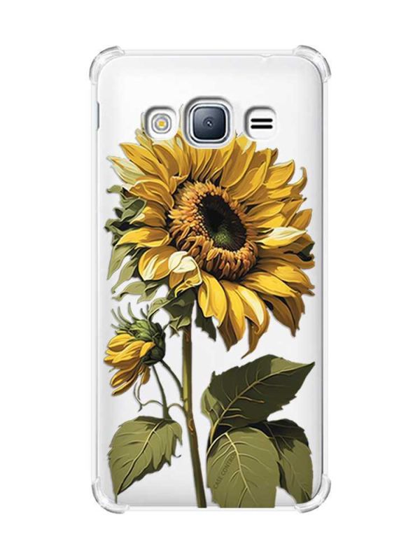 Чохол з потовщеними кутами на Samsung Galaxy J3(2016) J310 :: Соняшник (принт 274)