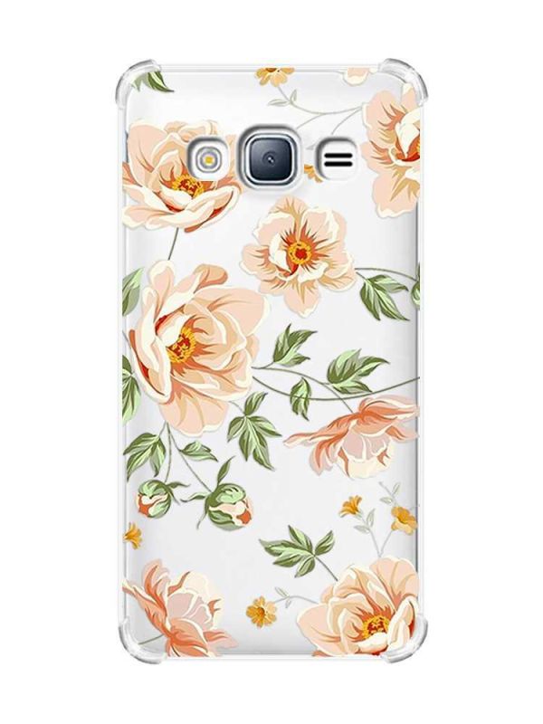 Чохол з потовщеними кутами на Samsung Galaxy J3(2016) J310 :: Квіти пастельні (принт 277)