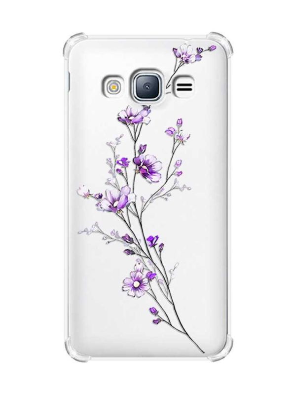 Чохол з потовщеними кутами на Samsung Galaxy J3(2016) J310 :: Гілочка квітів (принт 278)
