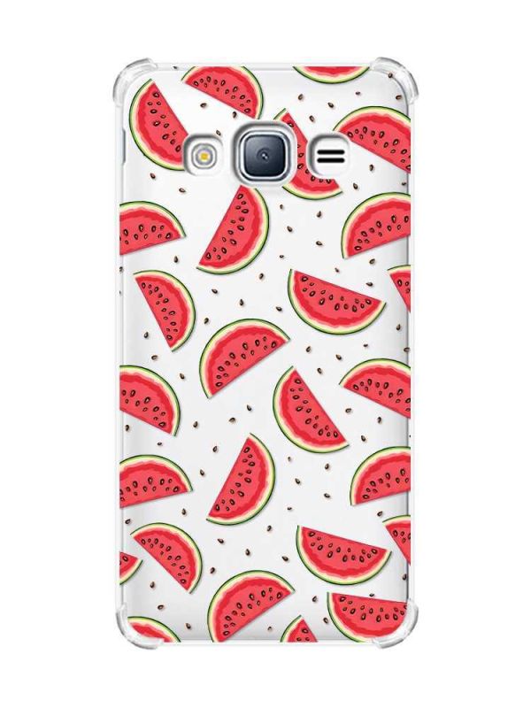 Чохол з потовщеними кутами на Samsung Galaxy J3(2016) J310 :: Кавуновий фон (принт 344)