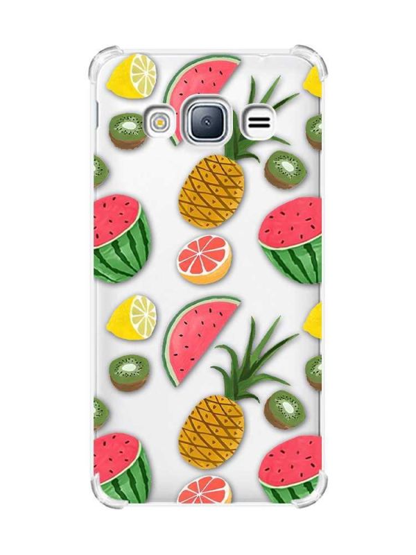 Чохол з потовщеними кутами на Samsung Galaxy J3(2016) J310 :: Фруктовий мікс (принт 347)
