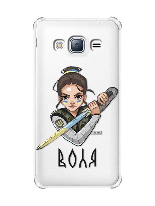 Чохол з потовщеними кутами на Samsung Galaxy J3(2016) J310 :: Українська захисниця (принт 169)