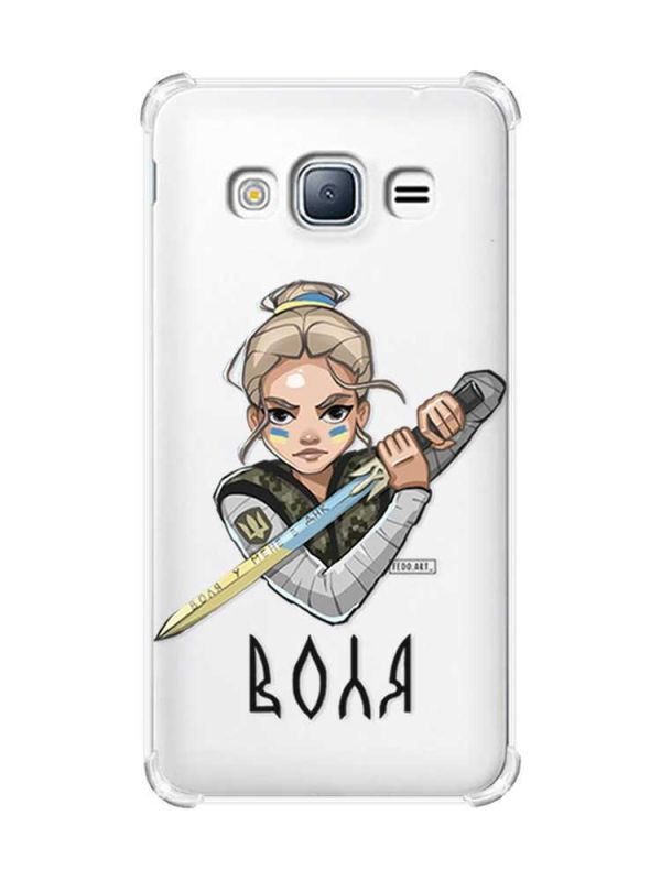 Чохол з потовщеними кутами на Samsung Galaxy J3(2016) J310 :: Українська захисниця (принт 170)