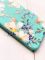 Матовий бірюзовий чохол на Samsung Galaxy A04E / A042 :: Квітковий малюнок (принт 272)