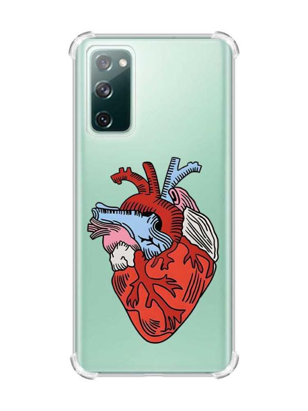 Чохол з потовщеними кутами на Samsung Galaxy S20 FE :: Серце анатомічне (принт 250)