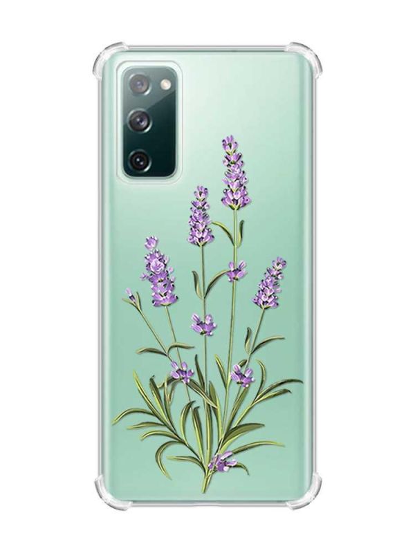 Чохол з потовщеними кутами на Samsung Galaxy S20 FE :: Гілочки лаванди (принт 266)