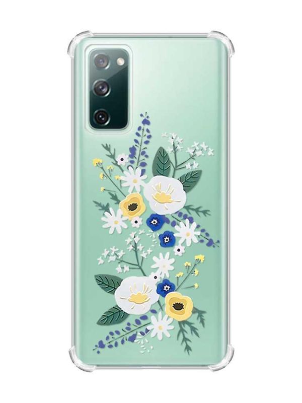 Чохол з потовщеними кутами на Samsung Galaxy S20 FE :: Квіти. Акварель (принт 271)