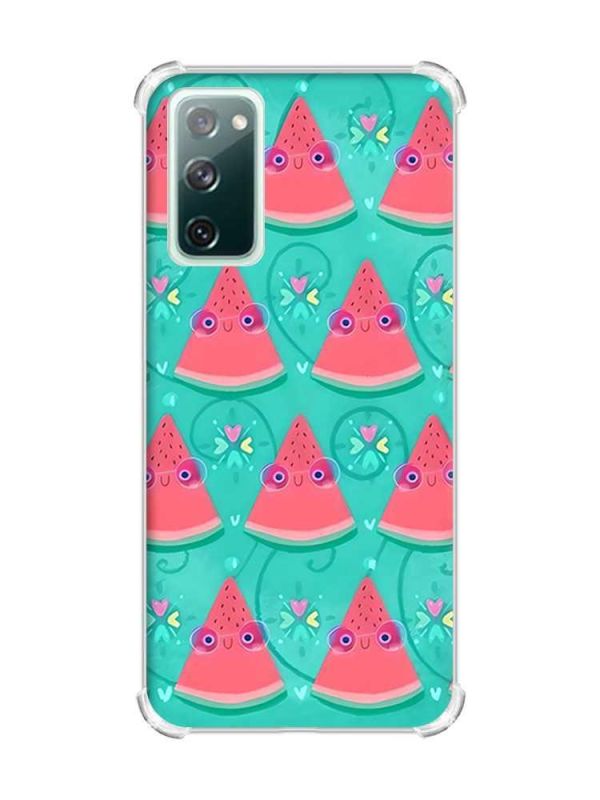 Чохол з потовщеними кутами на Samsung Galaxy S20 FE :: Веселі кавунчики (принт 348)