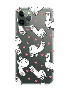 Прозорий чохол на iPhone 12 / 12 Pro :: Лами (принт 95)