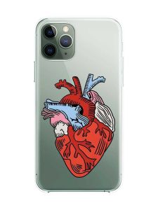 Прозорий чохол на iPhone 12 / 12 Pro :: Серце анатомічне (принт 250)