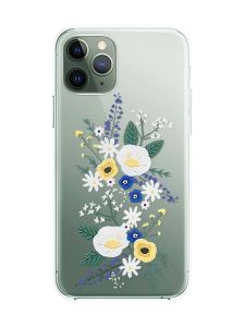 Прозорий чохол на iPhone 12 / 12 Pro :: Квіти. Акварель (принт 271)