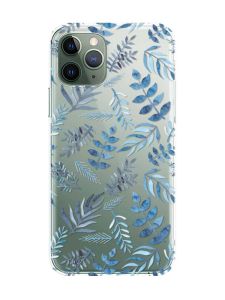 Прозорий чохол на iPhone 12 / 12 Pro :: Рослинний фон (принт 276)
