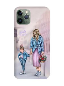 Чохол на iPhone 12 / 12 Pro :: Мама і донька (принт 56)