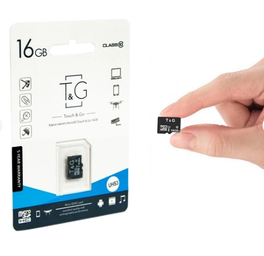 Карта пам'яті 16Gb MicroSDHC Class 10 T&G