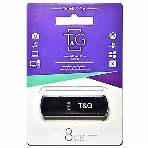 Флеш-накопичувач USB Flash 8GB T&G Classic Black