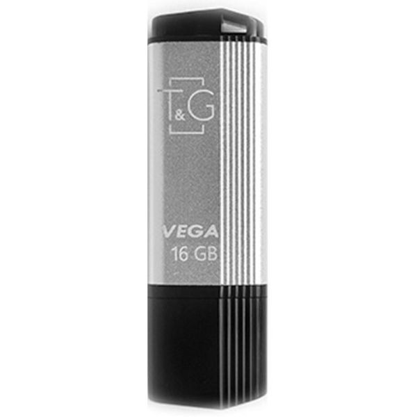 Флеш-накопичувач USB Flash 16GB T&G Vega Silver