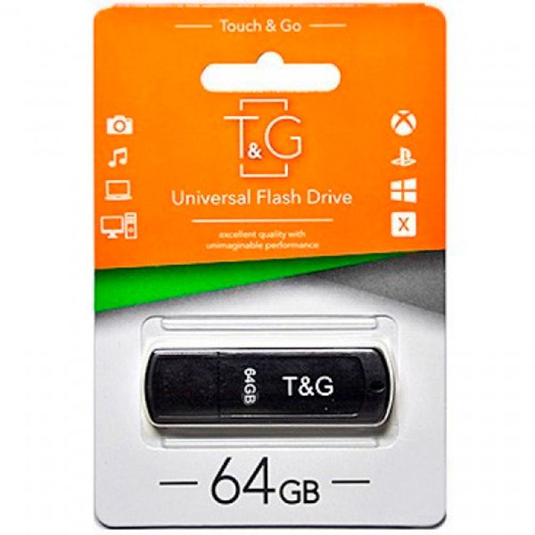 Флеш-накопичувач USB Flash 64GB T&G Classic Black