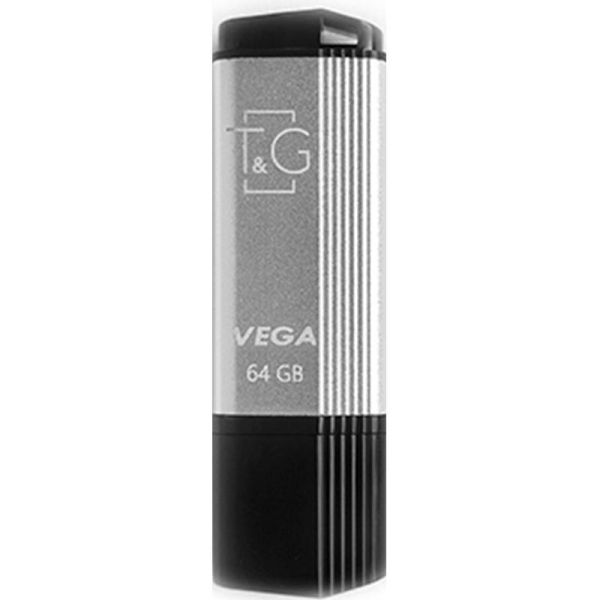 Флеш-накопичувач USB Flash 64GB T&G Vega Silver