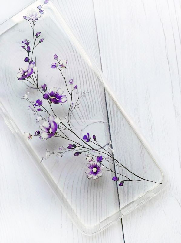 Прозорий чохол на Samsung Galaxy S10 Plus :: Гілочка квітів (принт 278)
