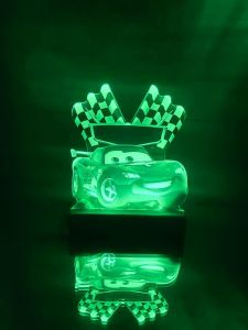 Нічник з дистанційним пультом керування "Блискавка Макквін"