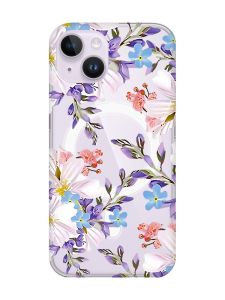 Магнітний чохол на iPhone 15 із підтримкою MagSafe :: Квітковий малюнок (принт 272)