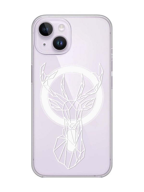 Магнітний чохол на iPhone 15 із підтримкою MagSafe :: Олень (принт 129)