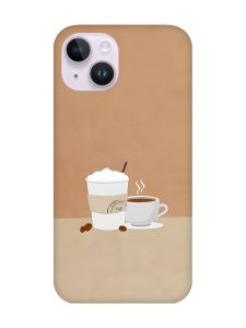 Магнітний чохол на iPhone 15 із підтримкою MagSafe :: Кава (принт 108)