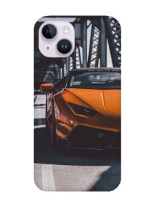 Магнітний чохол на iPhone 15 із підтримкою MagSafe :: Авто помаранчеве (принт 237)