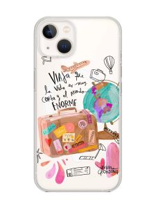 Магнітний чохол на iPhone 15 Plus із підтримкою MagSafe :: Настрій подорожувати (принт 329)