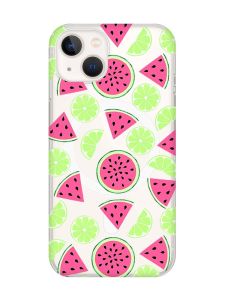 Магнітний чохол на iPhone 15 Plus із підтримкою MagSafe :: Кавуни и лайм (принт 345)