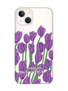 Магнітний чохол на iPhone 15 Plus із підтримкою MagSafe :: Тюльпани (принт 265)