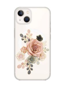 Магнітний чохол на iPhone 15 Plus із підтримкою MagSafe :: Троянди (принт 275)