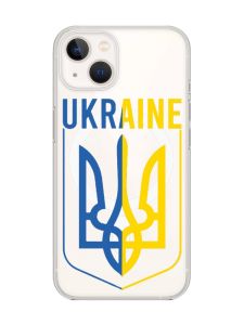 Магнітний чохол на iPhone 15 Plus із підтримкою MagSafe :: Тризуб (патріотичний принт 254)