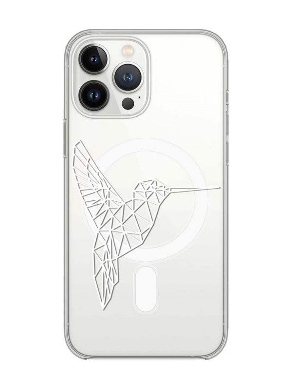 Магнітний чохол на iPhone 15 Pro із підтримкою MagSafe :: Колібрі (принт 123)