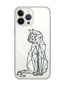 Магнітний чохол на iPhone 15 Pro із підтримкою MagSafe :: Котик (принт 124)