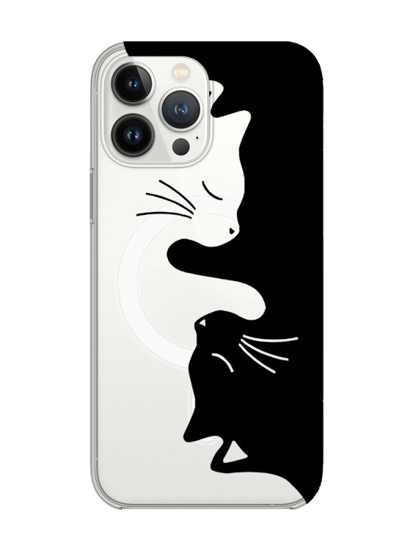 Магнітний чохол на iPhone 15 Pro із підтримкою MagSafe :: Котики (принт 118)