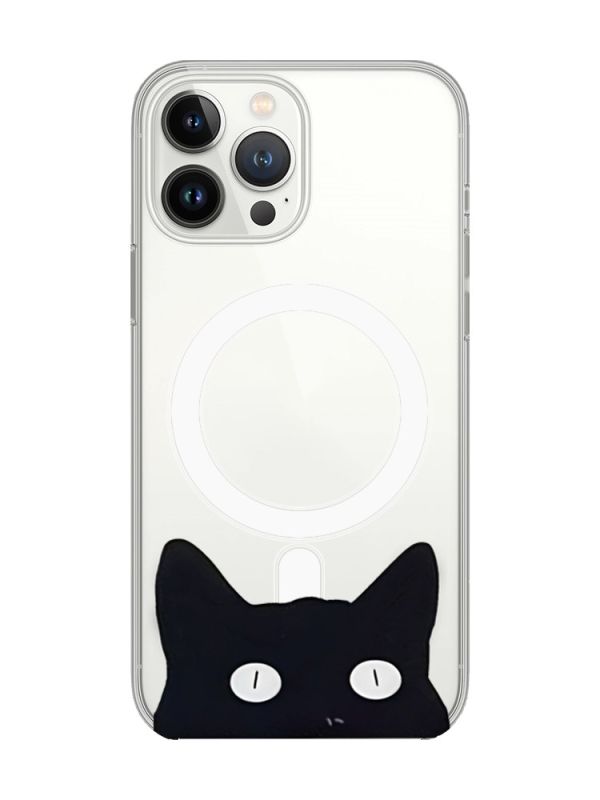 Магнітний чохол на iPhone 15 Pro із підтримкою MagSafe :: Котик (принт 119)