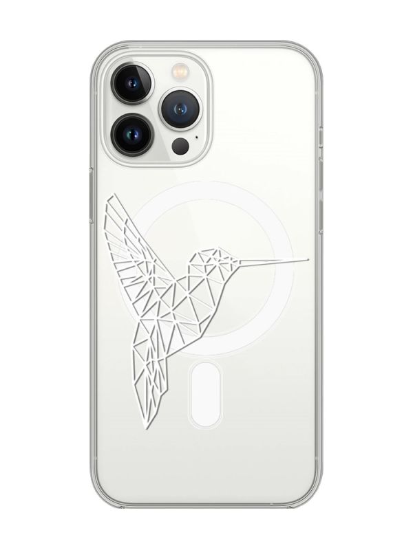 Магнітний чохол на iPhone 15 Pro Max із підтримкою MagSafe :: Колібрі (принт 123)