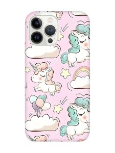 Магнітний чохол на iPhone 15 Pro Max із підтримкою MagSafe :: Єдинороги (принт 106)