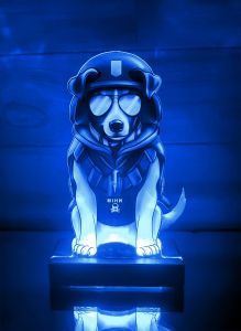 Дитячий світильник-нічничок Пес Патрон (з дистанційним пультом)