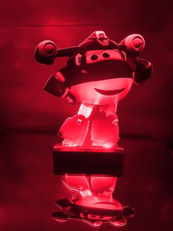 Переносний дитячий нічничок Літачок Джет з USB роз'ємом