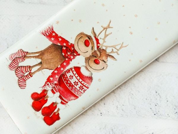 Чохол з потовщеними кутами на Samsung Galaxy S23 :: Веселі олені (принт 150)