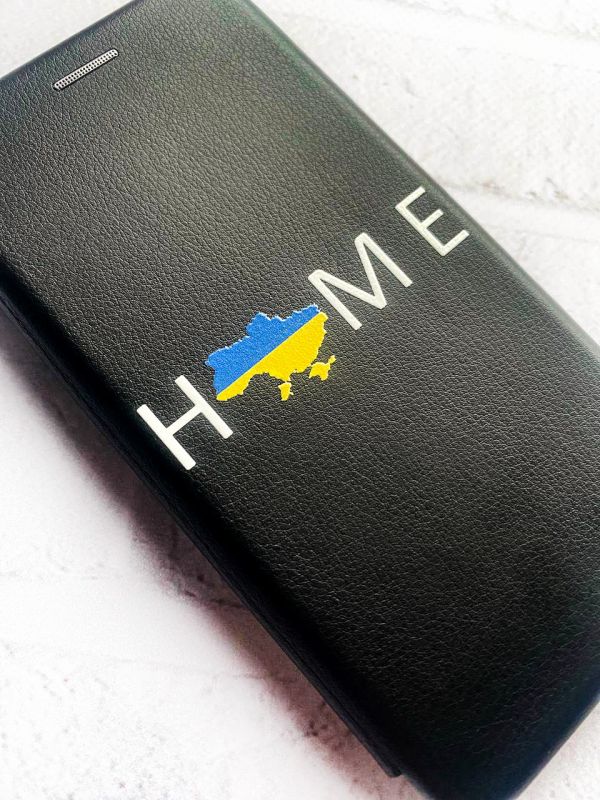 Чохол-книжка з малюнком для iPhone 7, 8 Чорний :: Дім Україна (патріотичний принт 73)